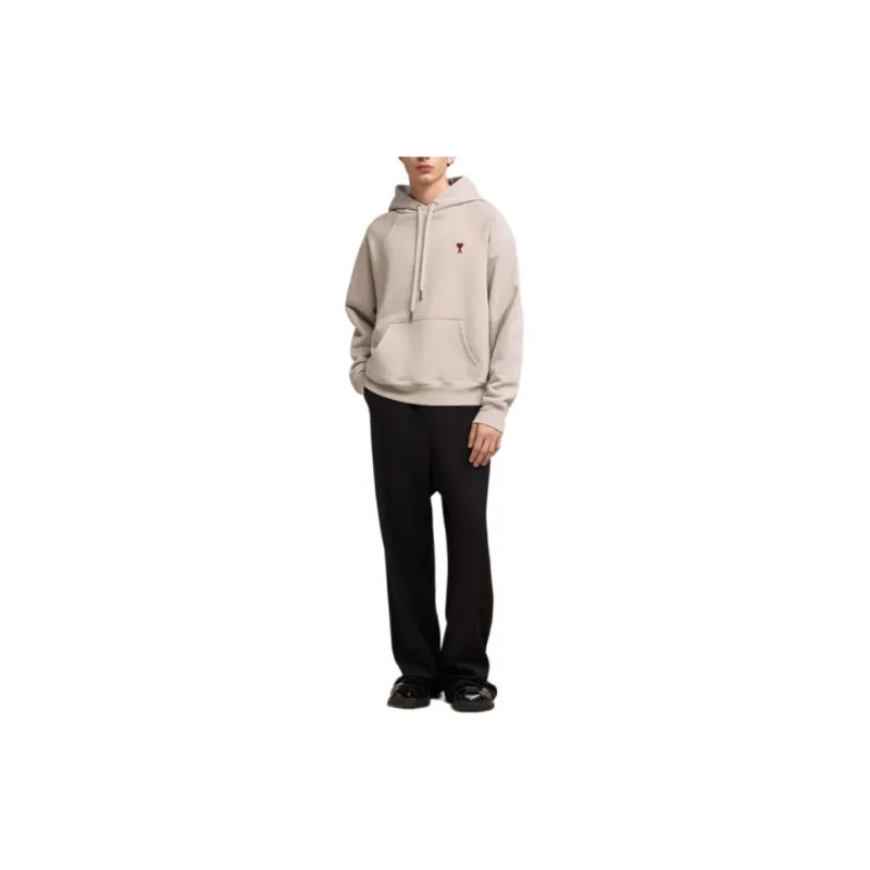 AMIPARIS Paris Ami De Coeur Logo Embroidered Drawstring Hoodie-2