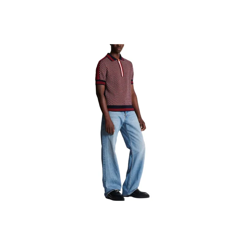 BALMAIN Polo Shirts Men Red-3