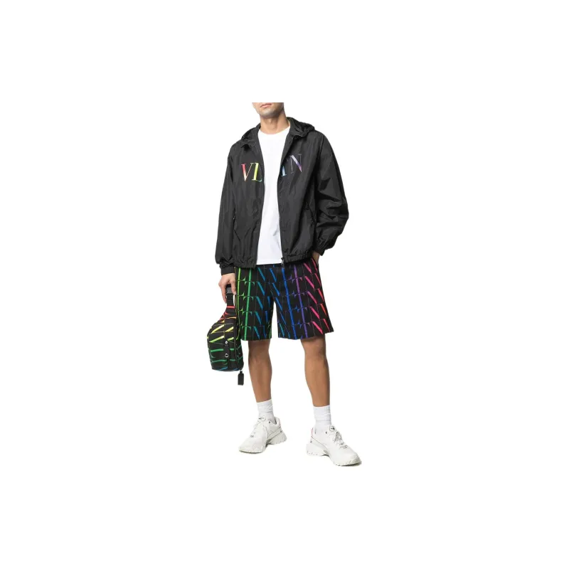 Valentino Casual Shorts Men Black-1