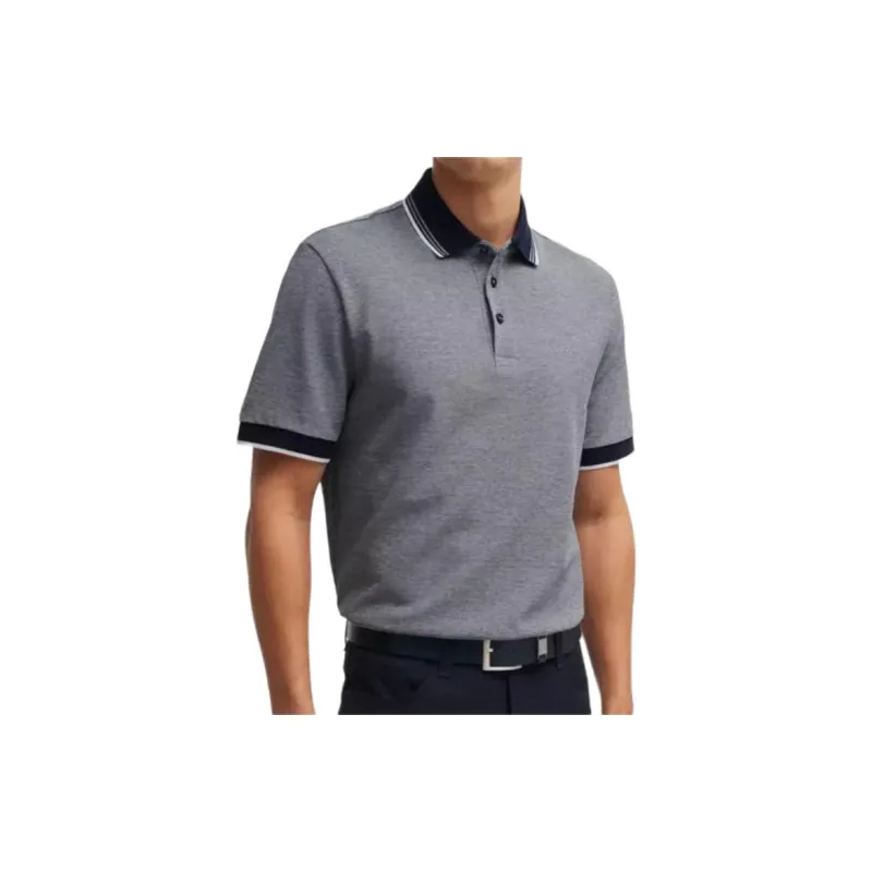 HUGO BOSS Logo Embroidered Short Sleeved Polo Shirt-1