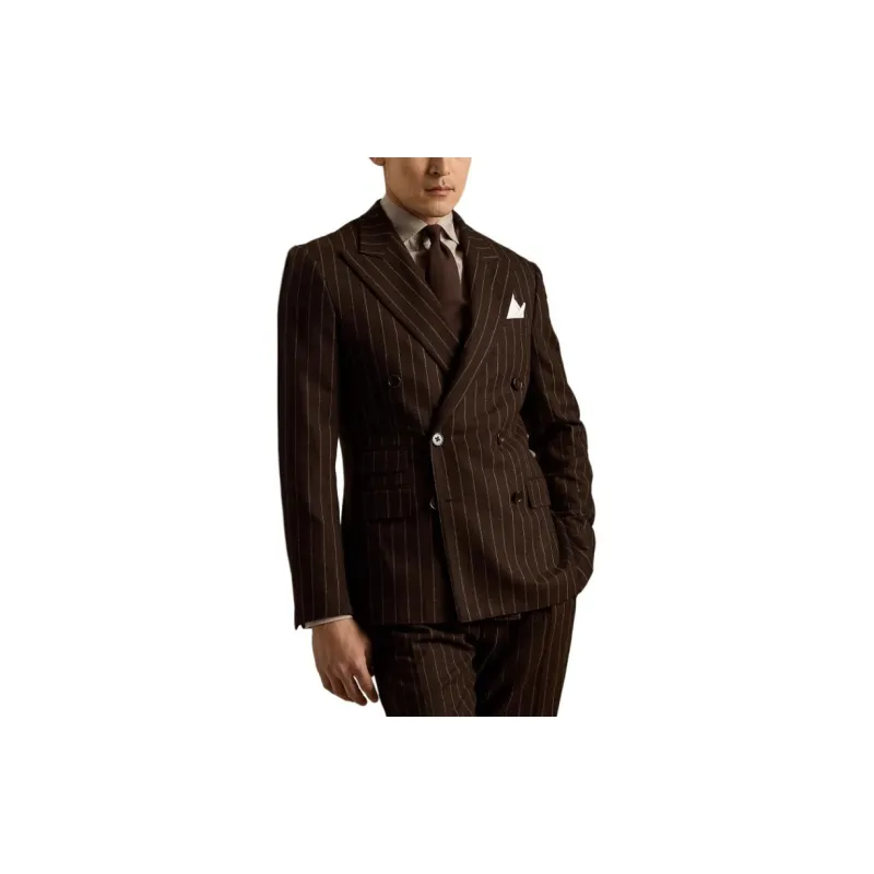 Ralph Lauren Purple Label FW24 Business Suits Men's Brown-1