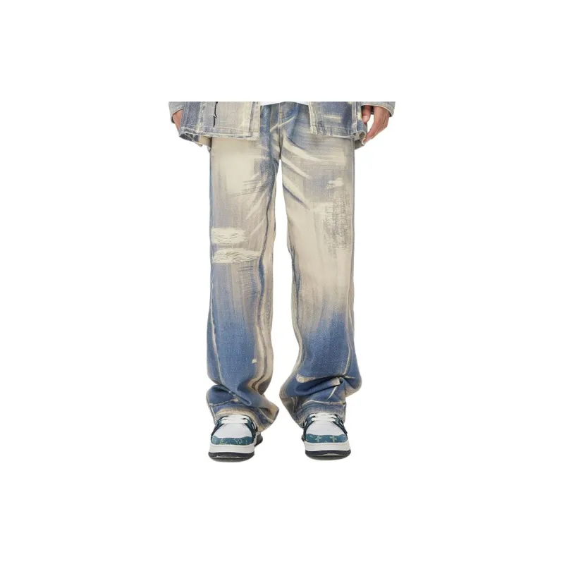 TSMLXLT Jeans Men Light Denim Blue-4