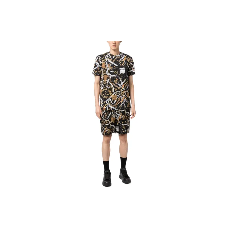 MOSCHINO Motif Printed Crewneck T Shirt-1