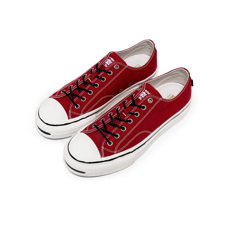TC Wear-Resistant Low-Top Canvas Shoes Unisex Red-3