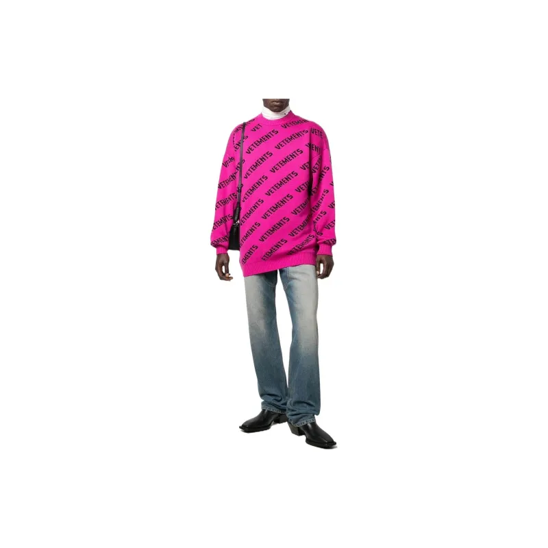 Vetements Sweaters Unisex Pink-1