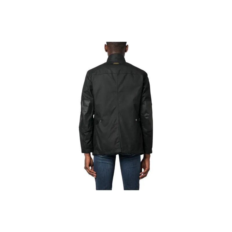 BARBOUR Ogston High-Neck Waxed Jacket-2