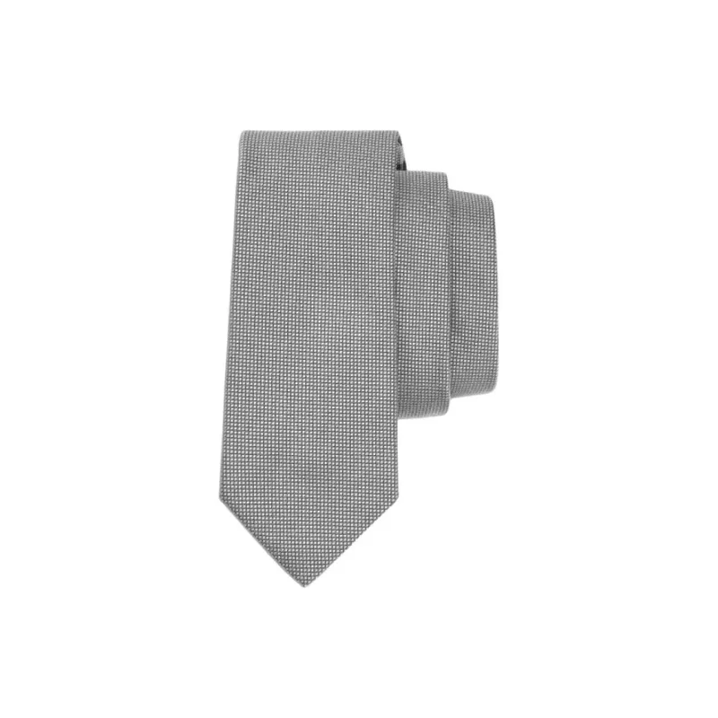 FERRAGAMO Cotton Ties Men's Light Gray-1