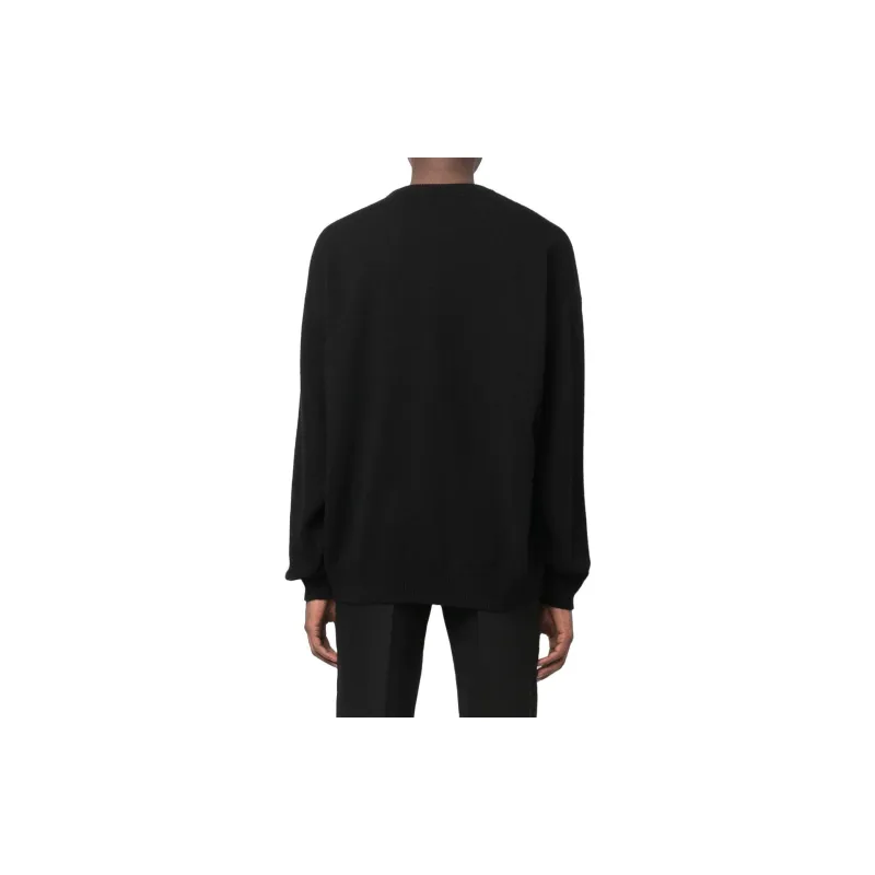 Balenciaga SS23 Cashmere Sweater Men's Black-3