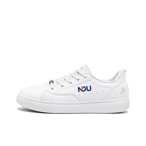 NDU Skateboard Shoes Unisex Low-Top White