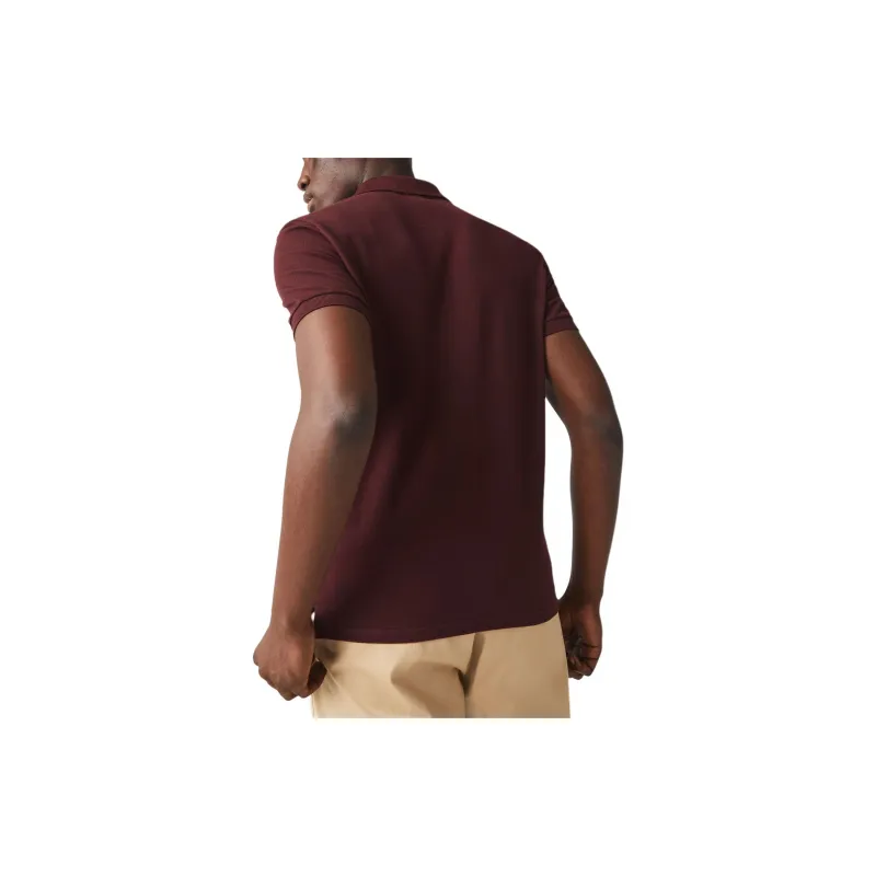 LACOSTE Polo Shirt Men's Bordeaux Brown Red-1