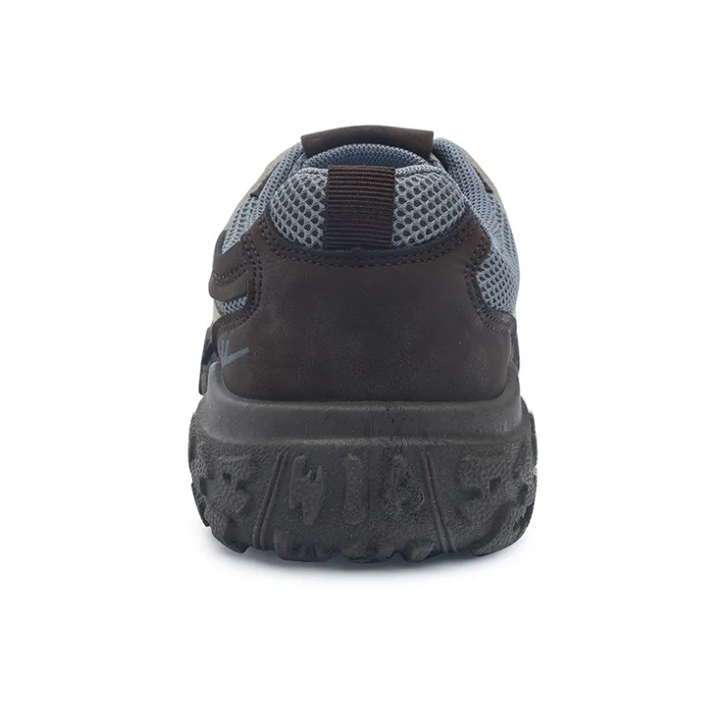 Warrior Chunky Sneakers Lightweight Low Top Casual Shoes Women's WXYS 4518Z Gray Brown 1.0-3