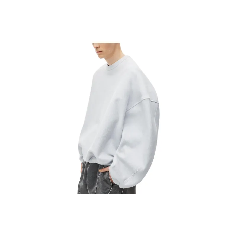 Alexander Wang Logo embossed Cotton Sweatshirt-3