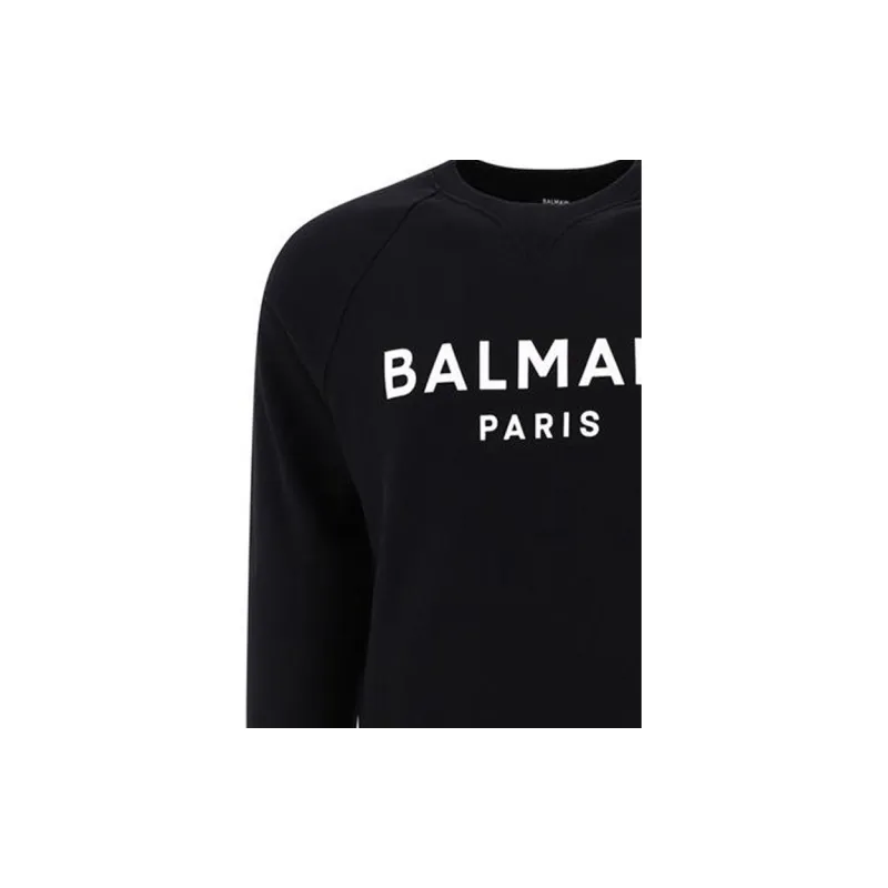 BALMAIN Logo Printed Crewneck Sweatshirt-5