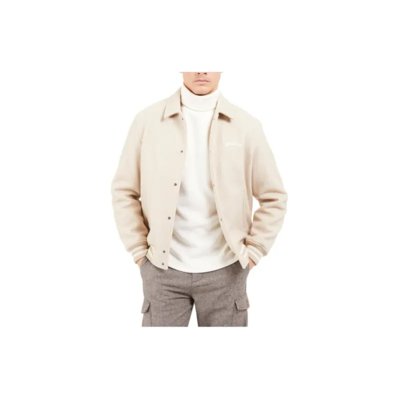 GUESS Baseball Jacket Men's Beige-1