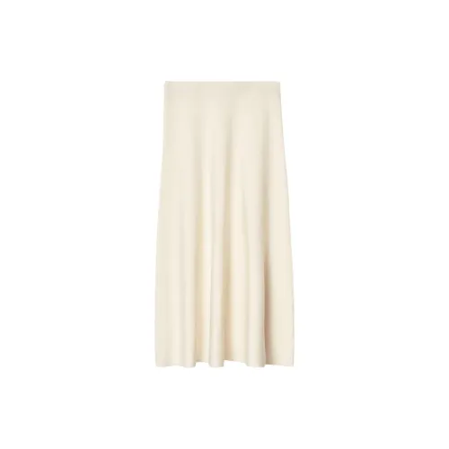 COS Knit Long Skirts Women's Ivory White