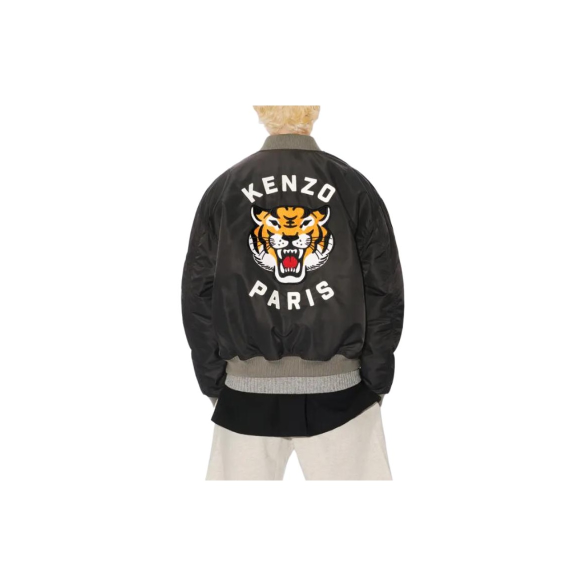 KENZO Lucky Tiger Zip-Up Bomber Jacket - POIZON