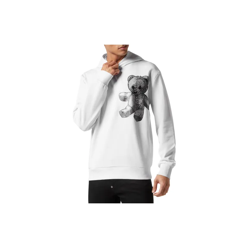 PHILIPP PLEIN Paisley Teddy Bear Hoodie-3
