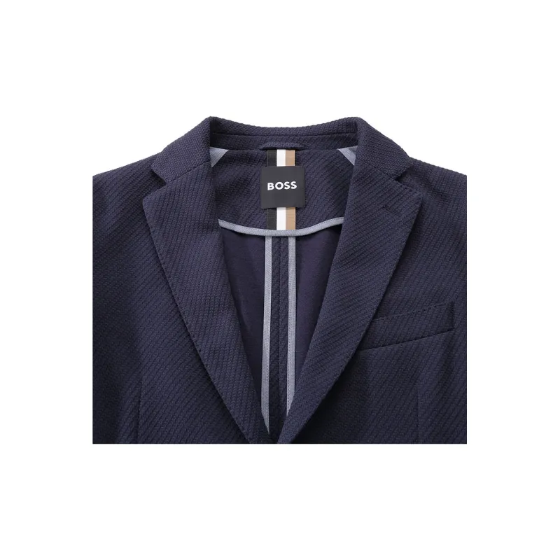 HUGO BOSS SS24 Business Suit Coat Men's Marine Blue-6