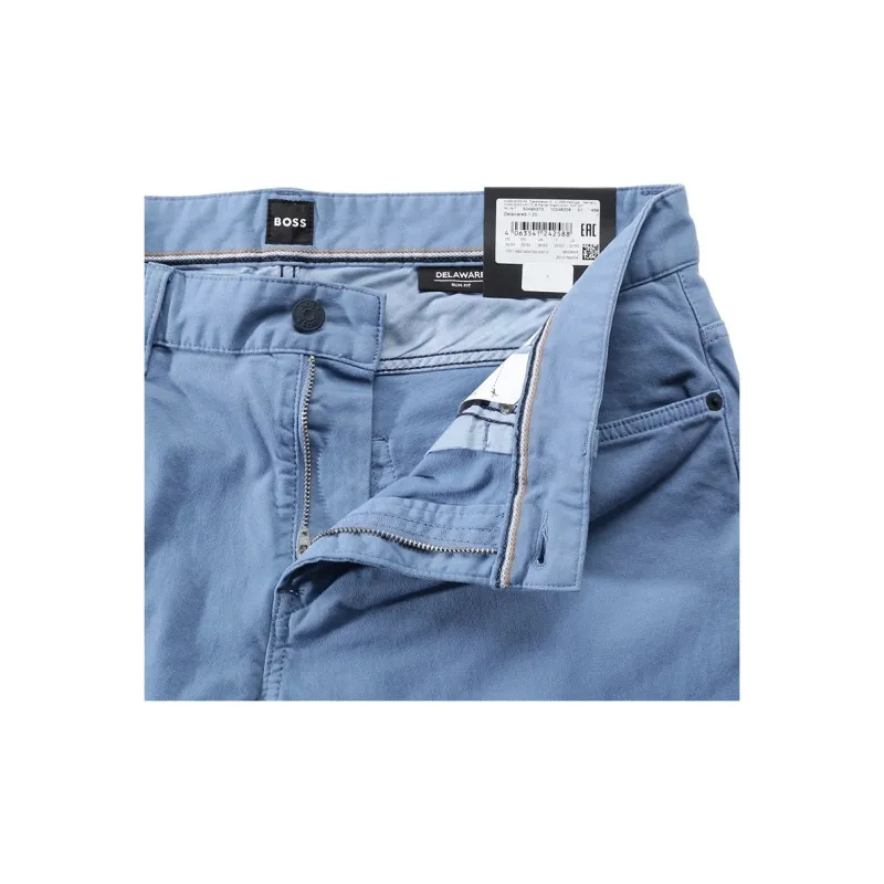 HUGO BOSS SS24 Casual Pants Men's Ice Blue-4