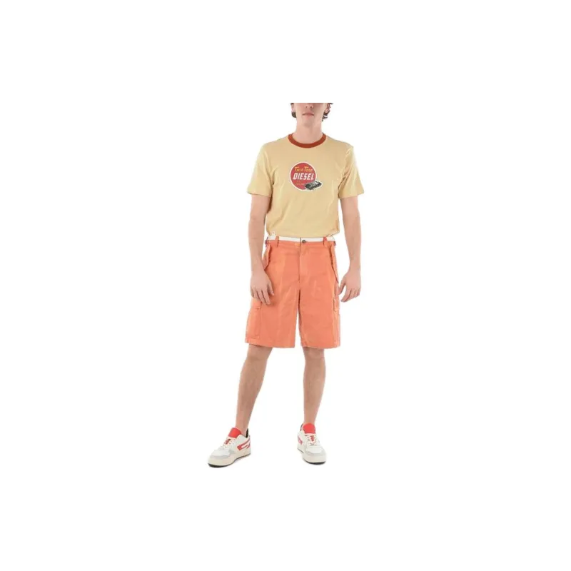 DIESEL Casual Shorts Men Orange-2