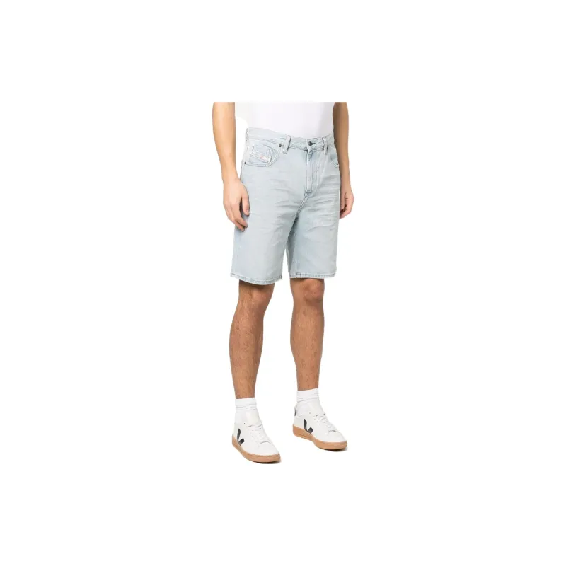 DIESEL Denim Shorts Men Light Blue-3