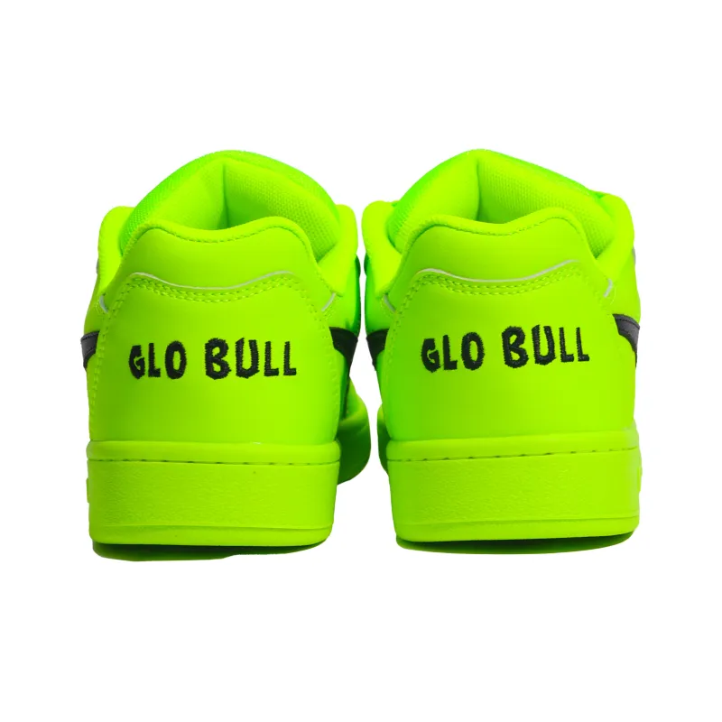 GLO BULL Skateboard Shoes Unisex Low Top Neon Green-4