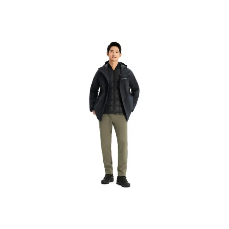 Columbia MADRONA HEIGHTS Waterproof And Warm Windbreaker Jacket Unisex Graphite Black-5
