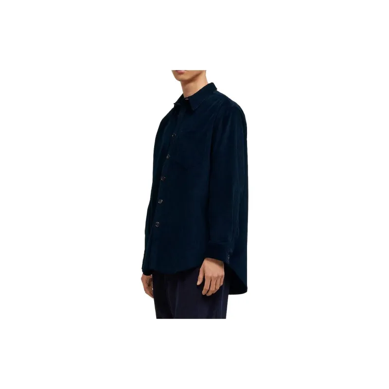 AMIPARIS Classic collar Corduroy Shirt Jacket-3