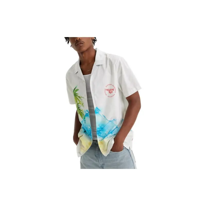 Levis Shirts Men White-2