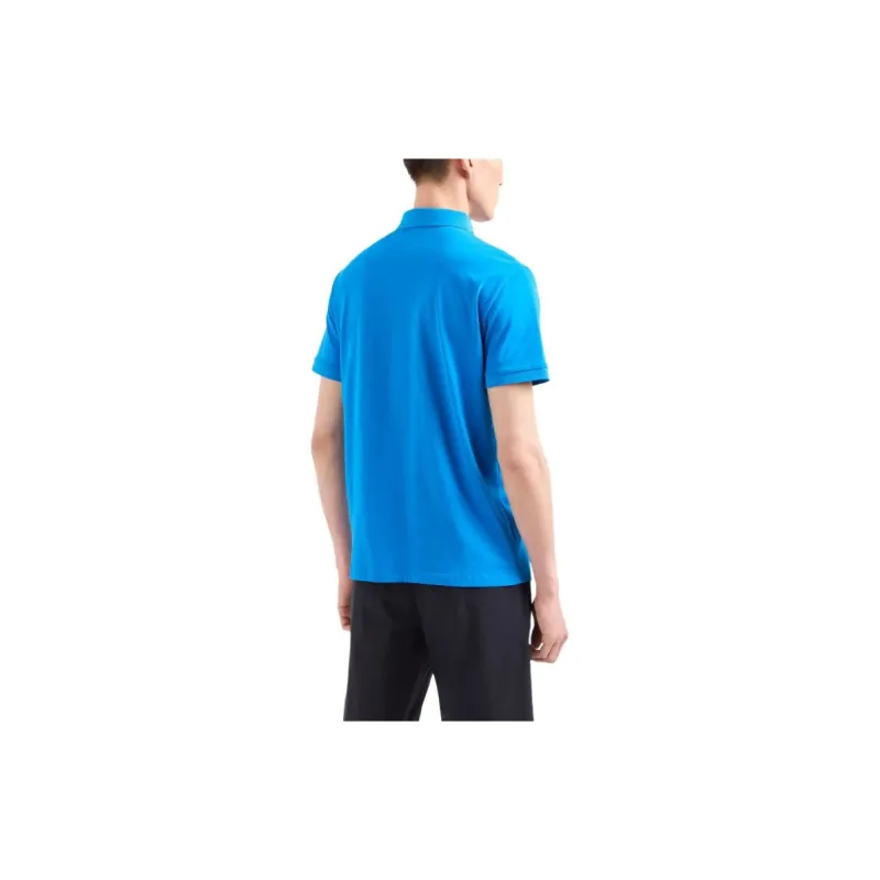 ARMANI EXCHANGE SS24 Polo Shirt Men's Blue-2