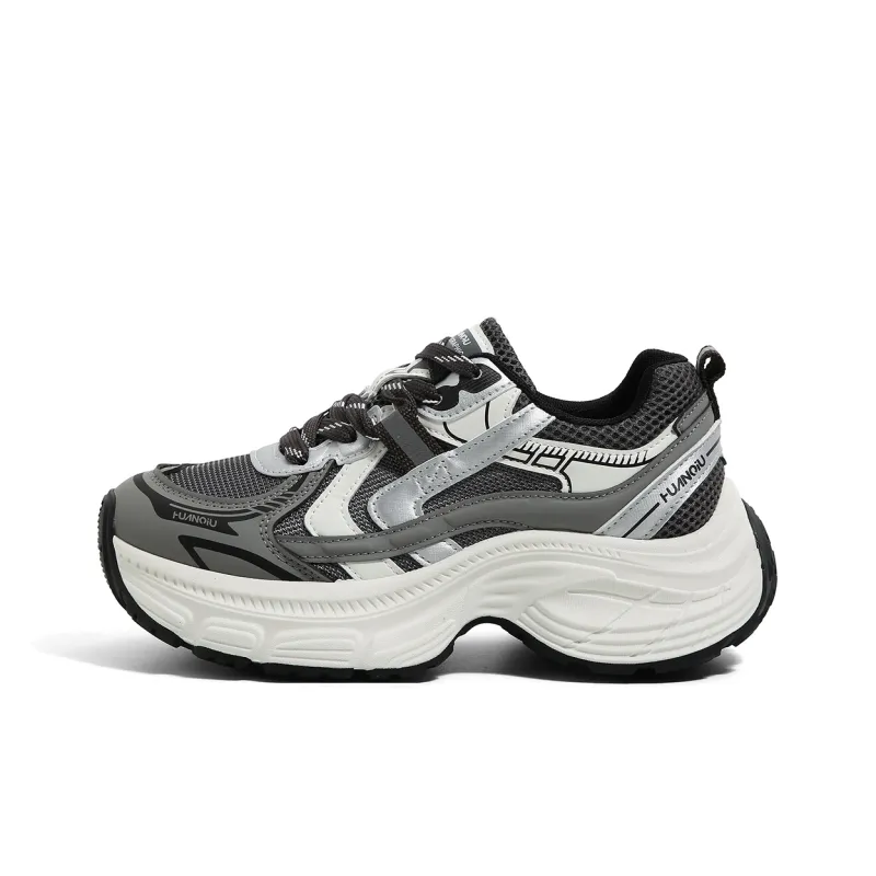 HUANQIU Durable Breathable Low-Top Chunky Sneakers Women's-0