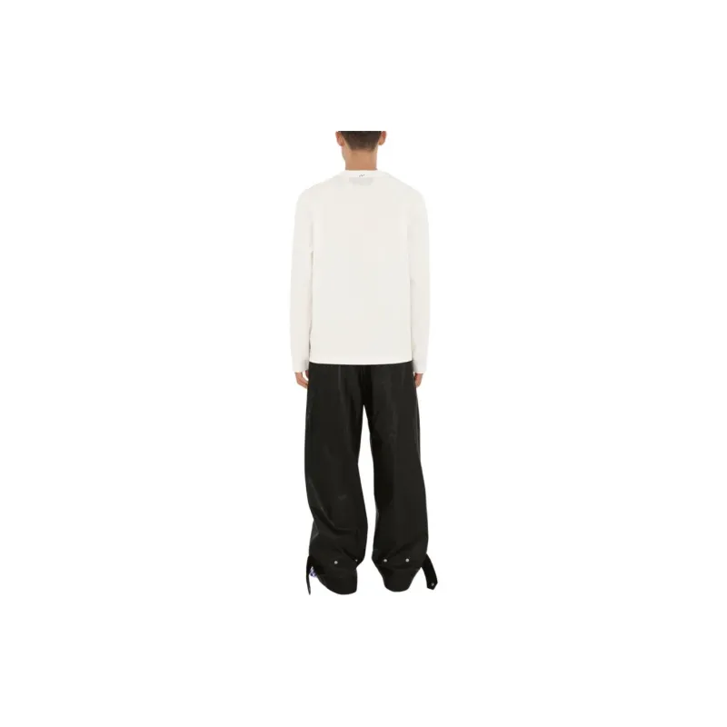 Burberry Allover Logo Printed Long Sleeved T Shirt-4