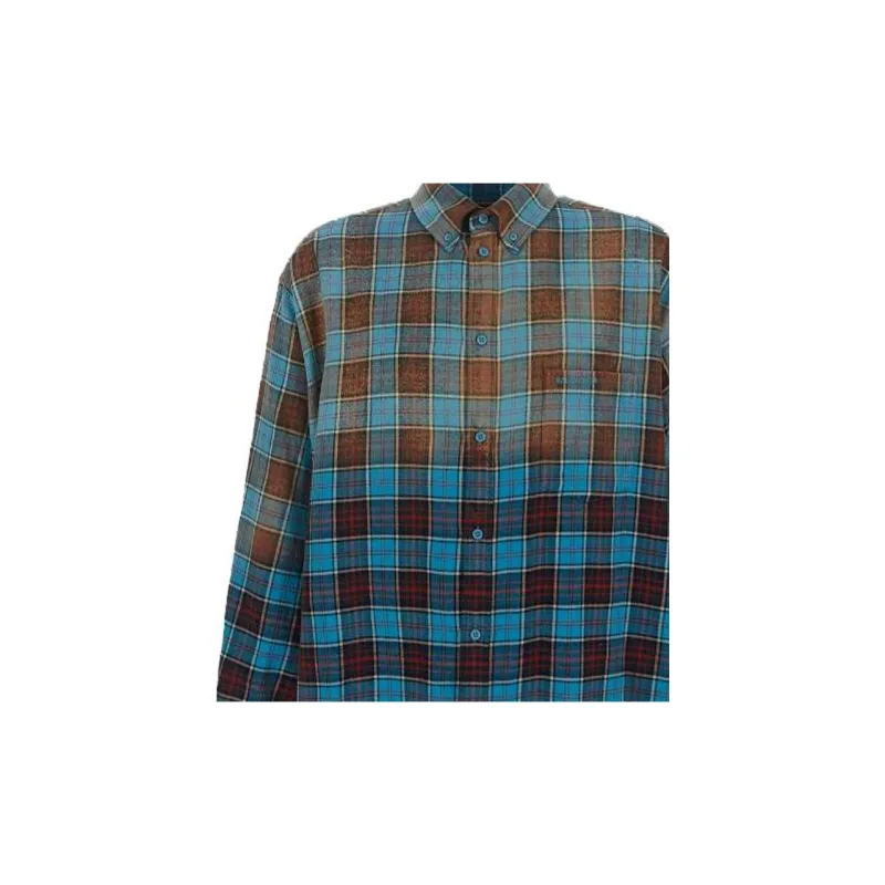 Balenciaga Checked Long Sleeve Shirt-7