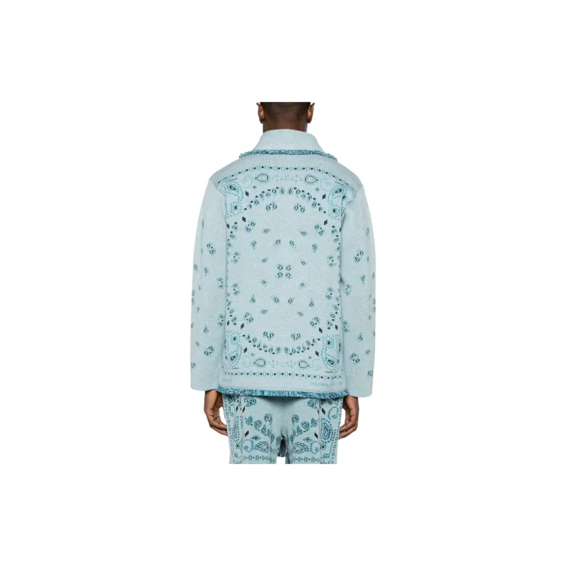 Alanui Bandana Jacquard Button Up Cardigan-3