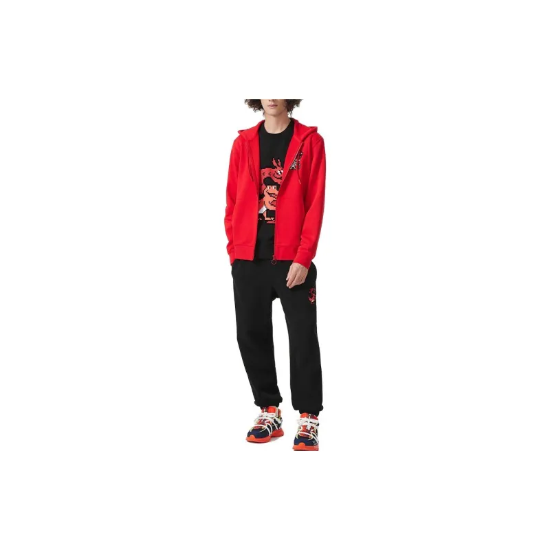 LACOSTE Year Of The Dragon Chinese New Year Series Sweatshirts Unisex Red-1