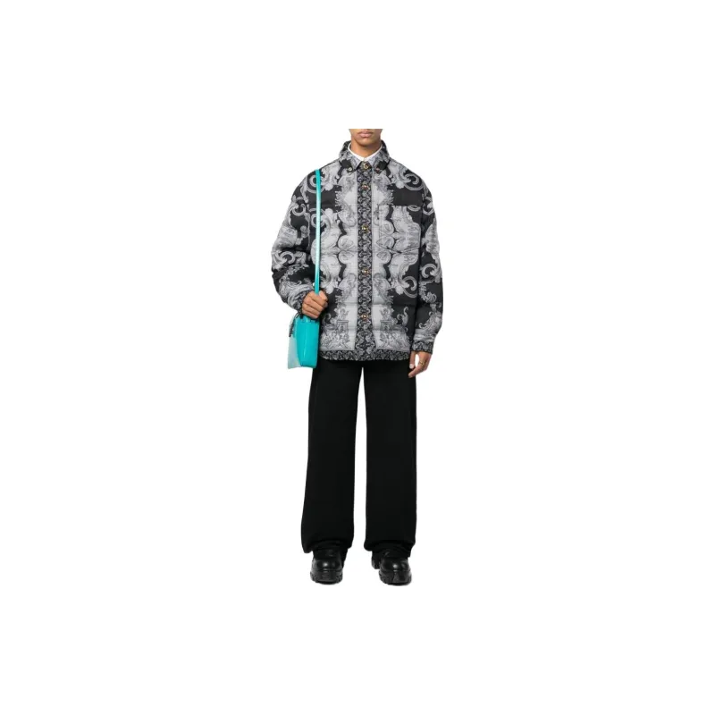 VERSACE Baroque Pattern Long Sleeved Jacket-1