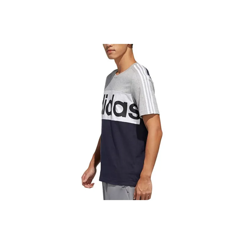 Adidas T Shirts Men Gray Blue-4