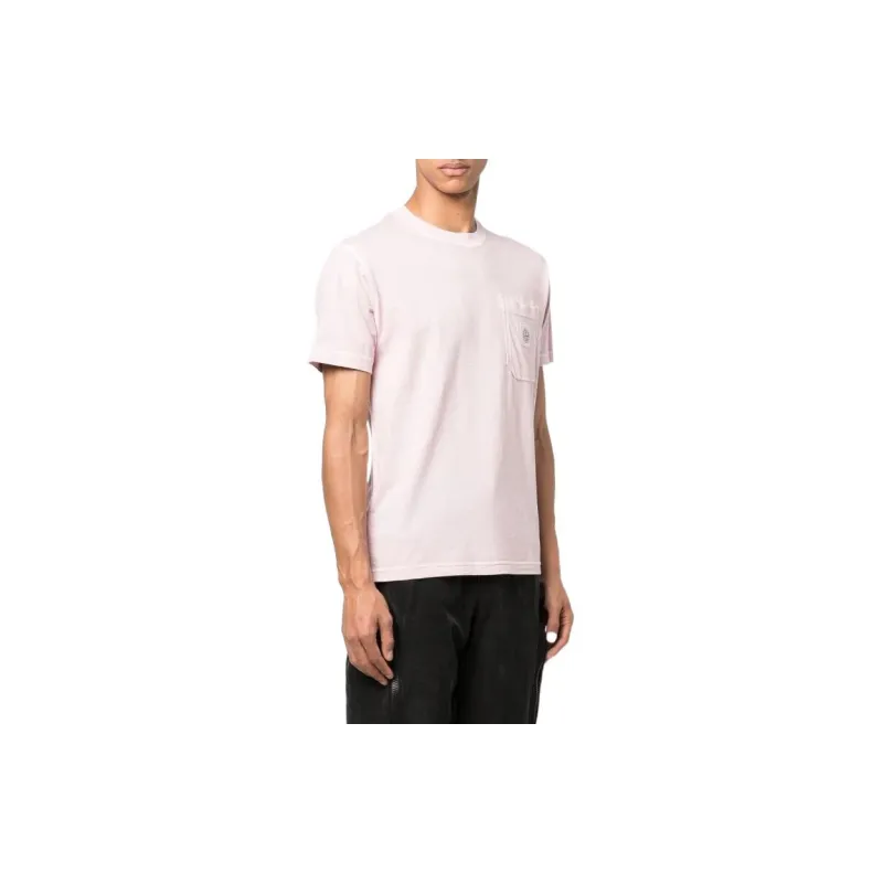 STONE ISLAND T Shirts Men Pink-2