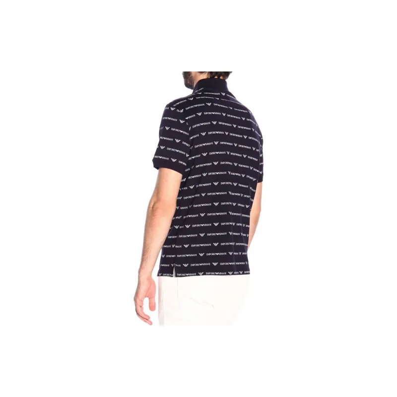 EMPORIO ARMANI Polo Shirts Men Navy Blue-2