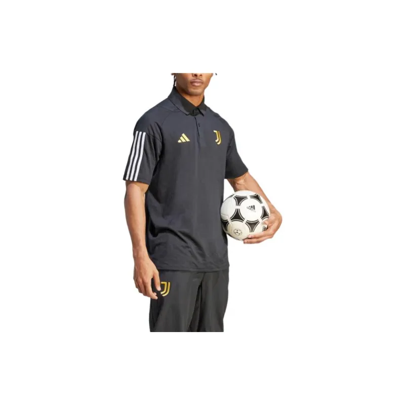 Adidas Juventus Tiro 23 Cotton Polo Shirt Polo Shirt Men's Black-4