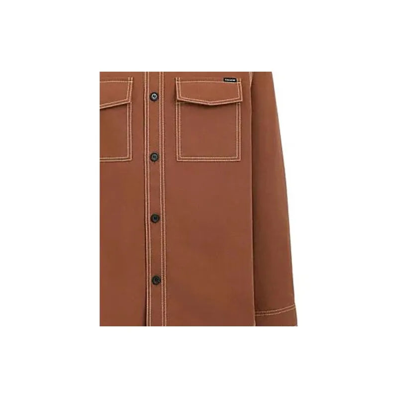 COACH SS24 Shirt Men's Saddle Brown-3