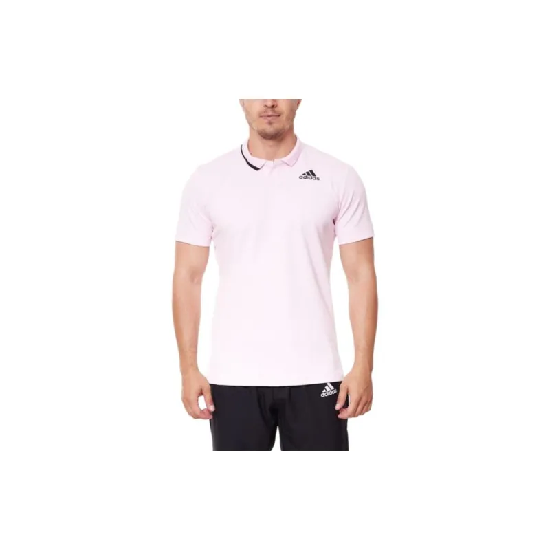 Adidas Polo Shirts Men Pink-5
