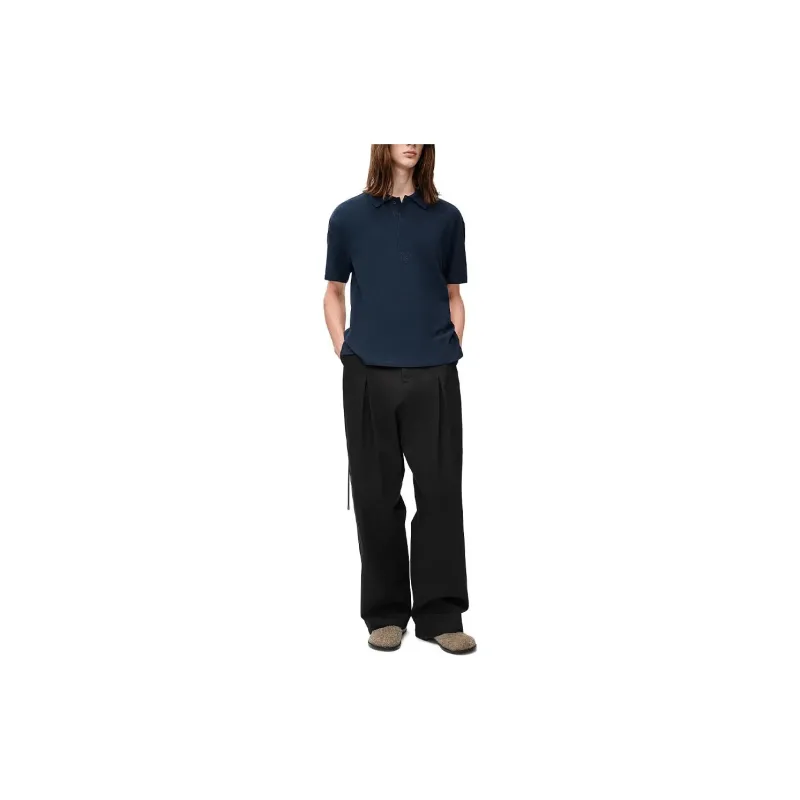 LOEWE Anagram Embroidered Polo Shirt-1