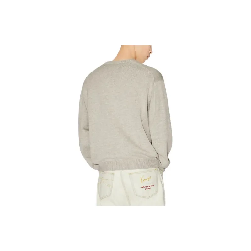 KENZO Logo Embroidered Crewneck Sweater-4