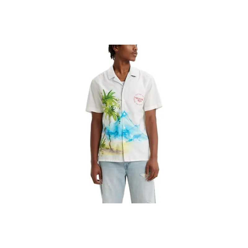 Levis Shirts Men White-3