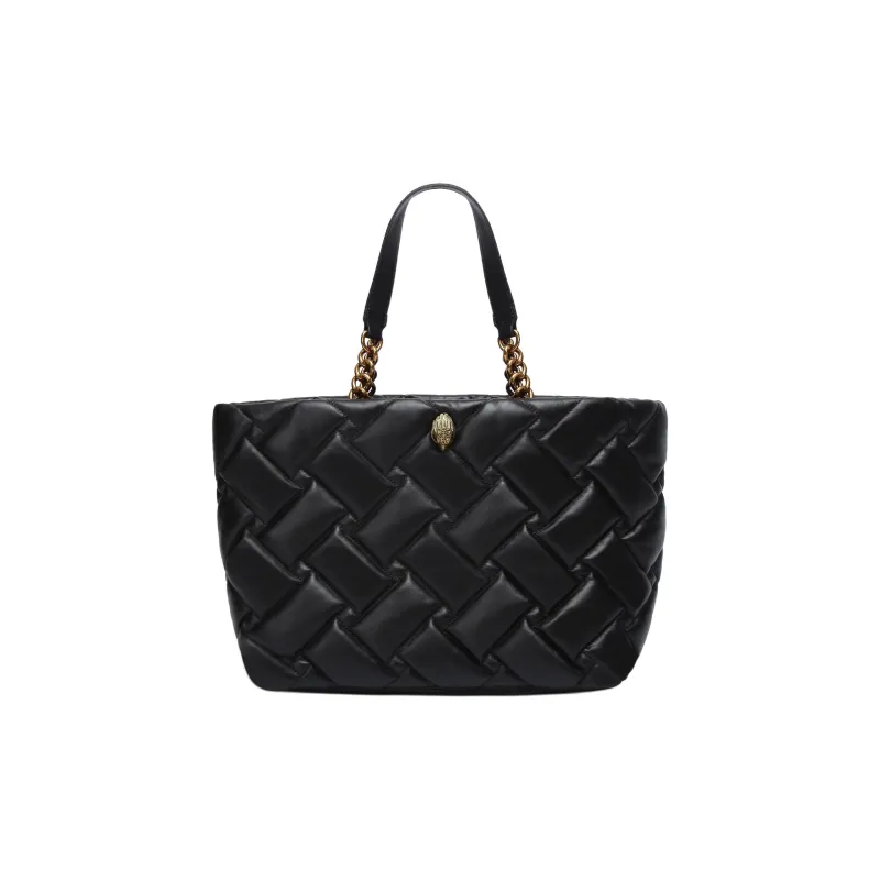 Kurt Geiger London Lambskin Tote Bag Shopping Bag Shoulder Bag Handbag Women's Black-0