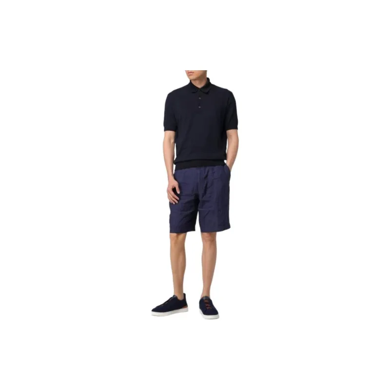 Zegna SS24 Casual Shorts Men's Dark Blue-3