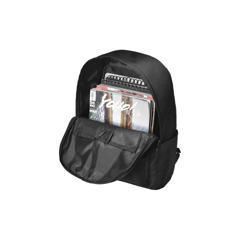 DRACONITE Polyester Students Backpack Unisex Black-3