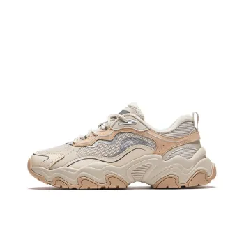 Anta Meteorite Anti Slip Wear Resistant Low Top Casual Shoes Women's Beige Gray