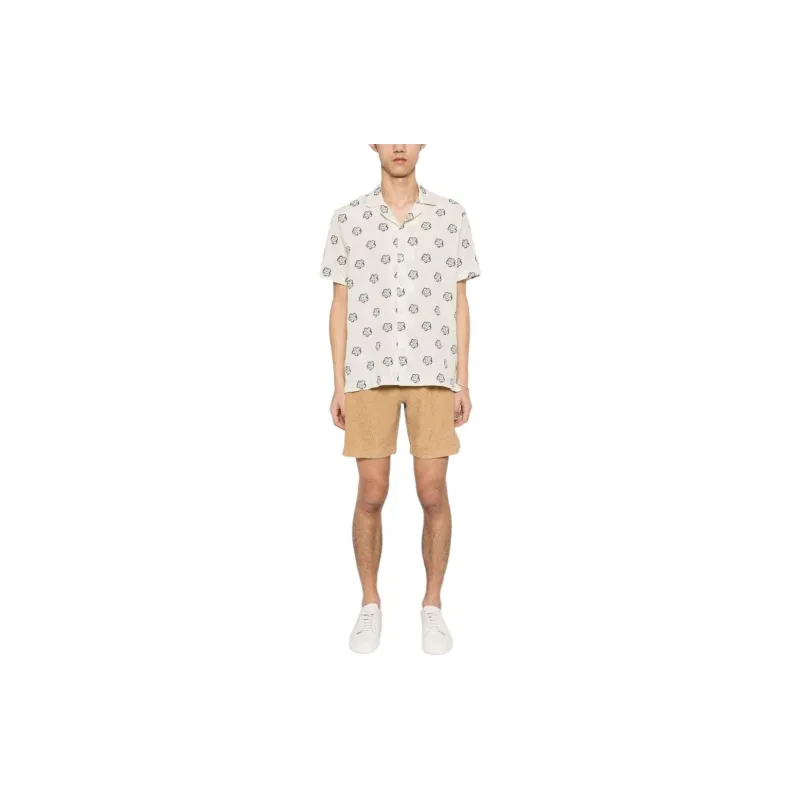 Orlebar Brown Marne Floral Embroidery Shirt-1